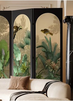 Merry Moments Room Divider Stunning Screen Hinged Panels 4 Panel Foldable Panel Screen Movable Partition Privacy Separator Wall Furniture Indoor Bedroom Double Sided Print Office Size: H180cm x W160 cm  - Image 4