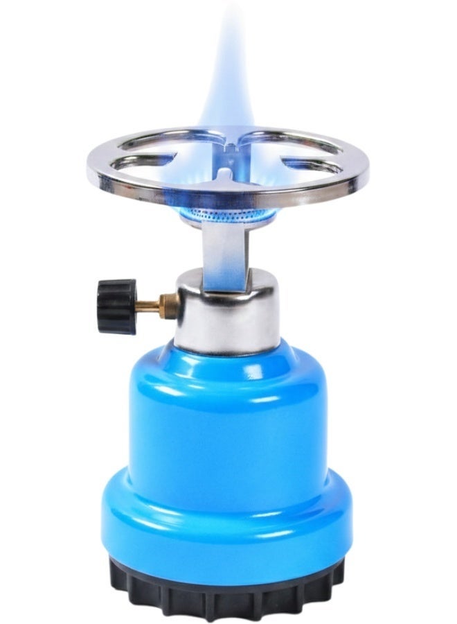 موقد غاز صغير الحجم محمول - موقد طبخ خارجي للسفر - لهب من الفولاذ المقاوم للصدأ - حامل أواني من الكروم - تصميم خفيف الوزن - غليان سريع للتخييم - Image 2