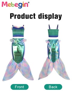 Girls Mermaid Costume, Beautiful 2-piece Mermaid Dress, Fancy Princess Dress Up, Glitter Cosplay Outfit with Bright Color and Laser Fabric, Suitable for Role-playing and Themed Parties - pzsku/Z7F24F5290FC10CD62447Z/45/_/1697016767/fdde85d1-b6ce-408e-b281-0b8317c2c5d8