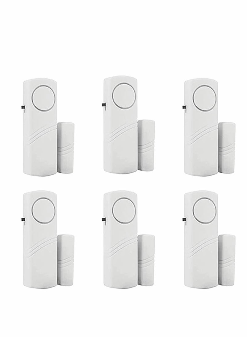 Y&D Door Window Alarm, Burglar Home Security Wireless Magnetic Sensor Anti-Theft Pool Alarm for Kids Safety Toddler Open Sensor, 6 Pack  - Image 1