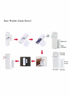 Y&D Door Window Alarm, Burglar Home Security Wireless Magnetic Sensor Anti-Theft Pool Alarm for Kids Safety Toddler Open Sensor, 6 Pack  - Image 4