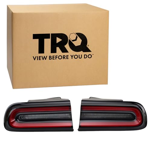 TRQ Rear Tail Lights Set Compatible with 2015-2023 Dodge Challenger - Image 1