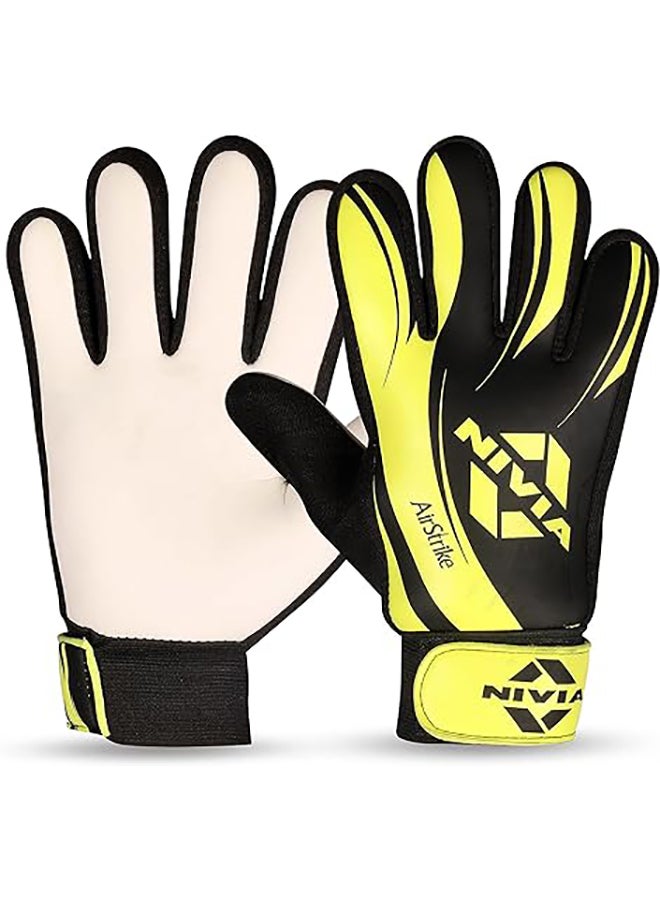 Nivia Air Strike Goalkeeper Gloves with Grip | Size M | For Men & Women | Football & Soccer Goalkeeping Gloves - Image 1