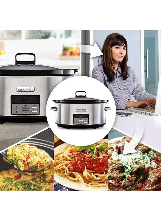 Crock-Pot - 7.5 L Digital Slow Cooker with Stoneware Bowl CSC063 UK Plug - Image 1