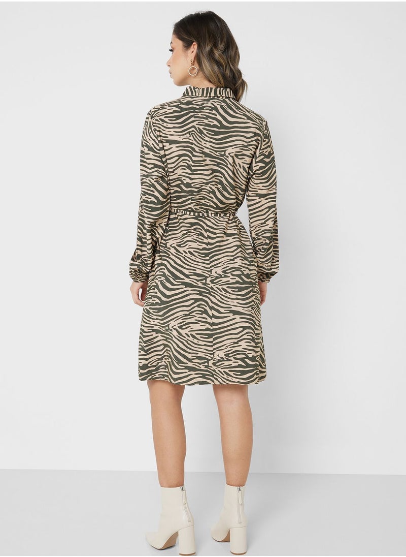 Jacqueline de Yong Zebra Print Dress  - Image 2
