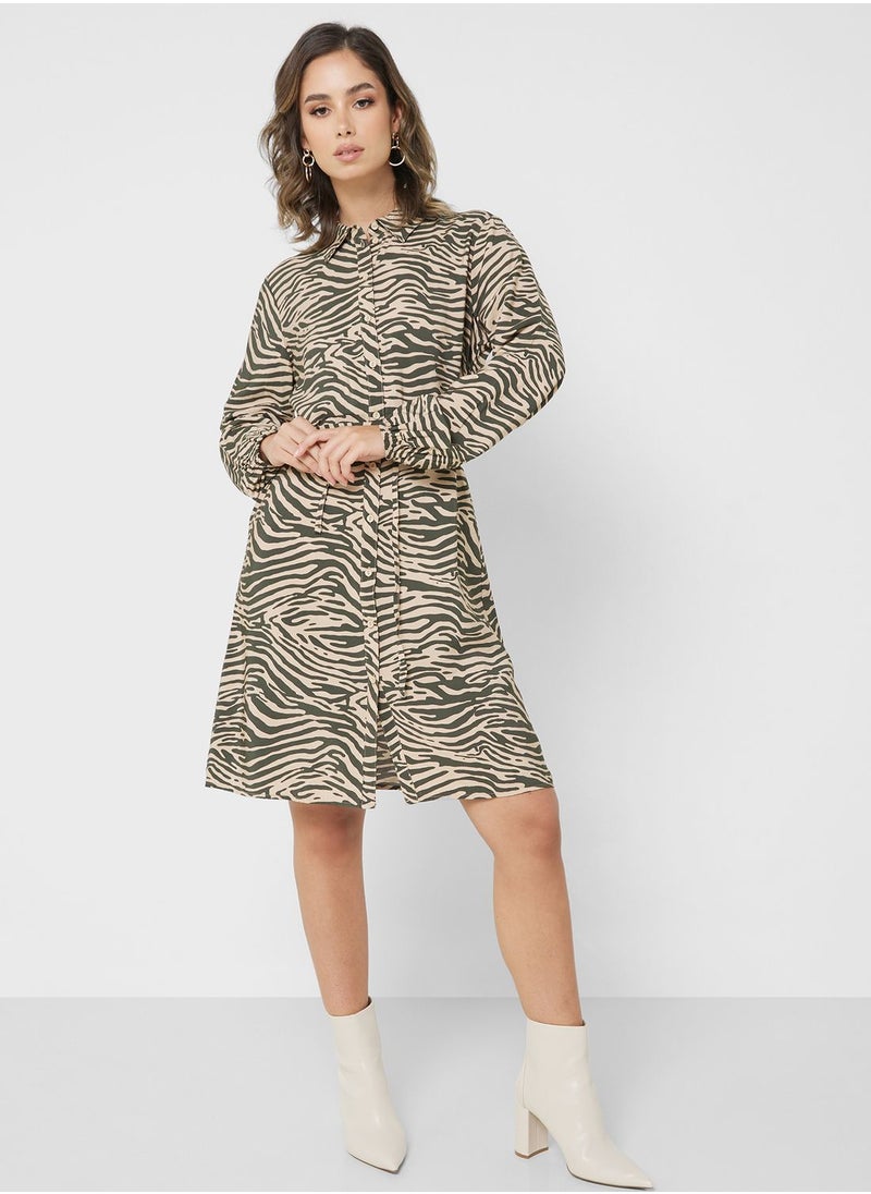 Jacqueline de Yong Zebra Print Dress  - Image 4