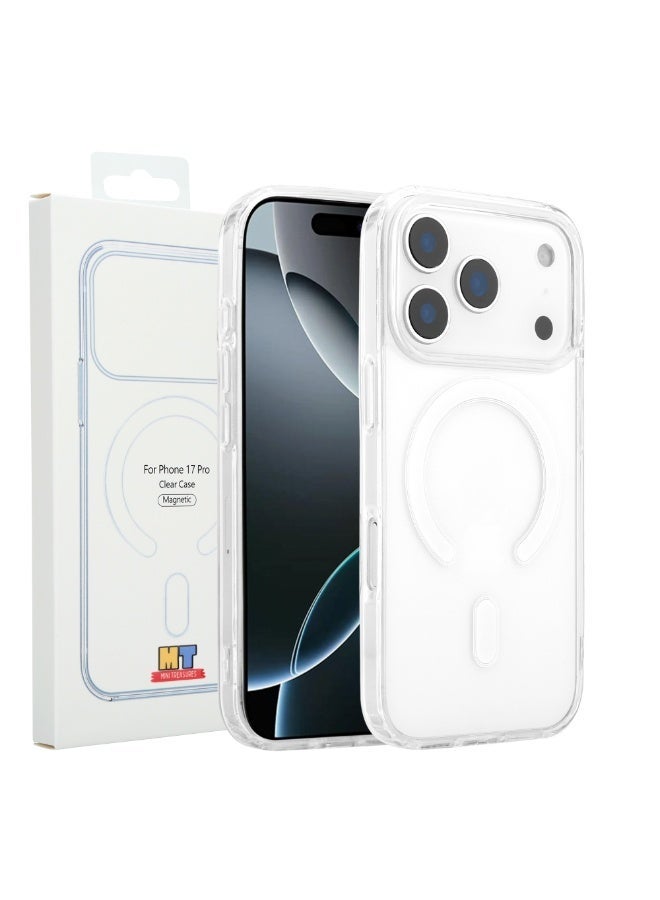Mini Treasures Magnetic Case for iPhone 17 Pro  6.3-Inch Compatible with MagSafe, Shockproof Phone Bumper Cover, Anti-Scratch Clear Back (Clear) - Image 2