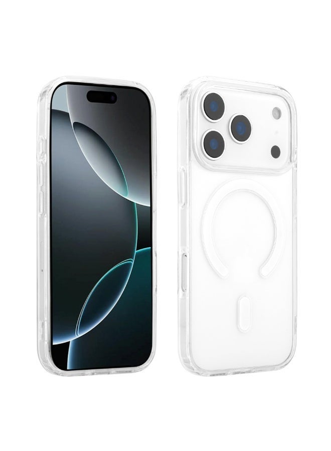 Mini Treasures Magnetic Case for iPhone 17 Pro  6.3-Inch Compatible with MagSafe, Shockproof Phone Bumper Cover, Anti-Scratch Clear Back (Clear) - Image 1