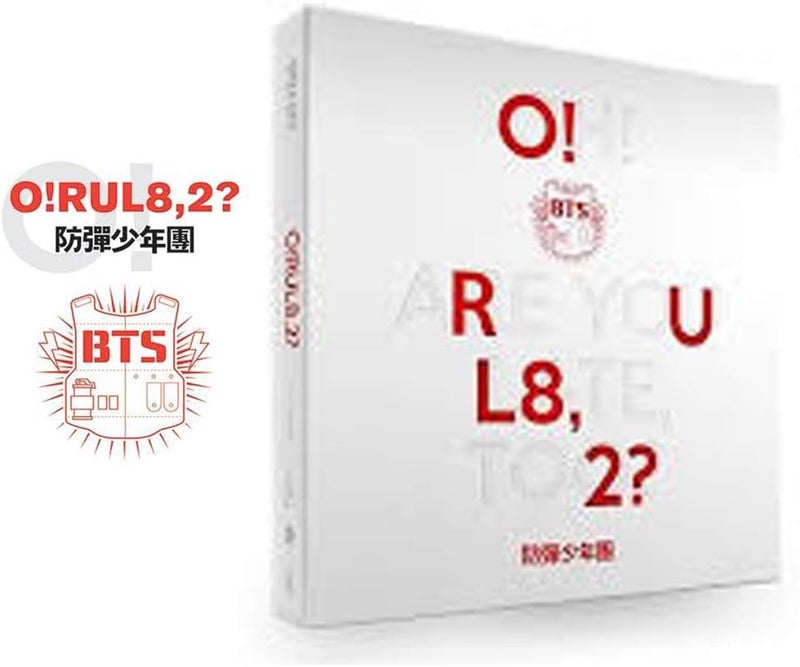 BTS (O!RUL8,2?) الألبوم المصغر الأول فرقة بانقتان بويز CD + بوستر مطوي + كتاب صور + بطاقة صور + هدية (6 بطاقات صور إضافية لـ BTS ومجموعة بطاقات صور مزدوجة الوجه)