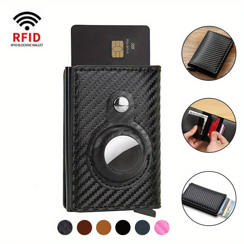 New Rfid Location Tracker Protective Case Airtag Card Holder Credit Card Holder Men Wallet Wallet - Image 2