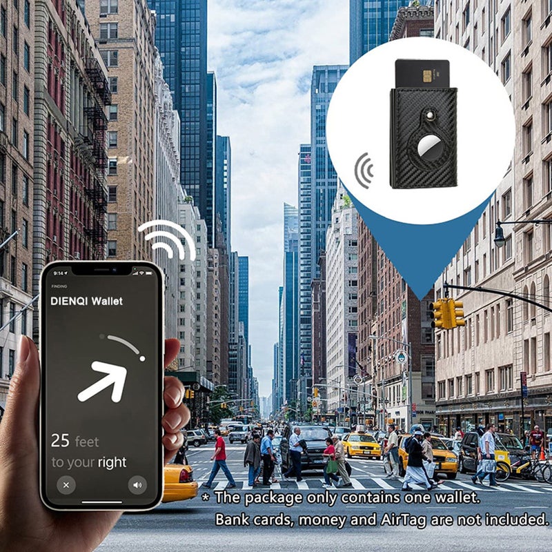 New Rfid Location Tracker Protective Case Airtag Card Holder Credit Card Holder Men Wallet Wallet - Image 5