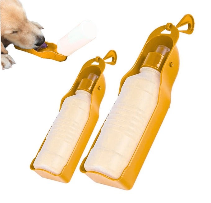 Portable Water Dispenser For Pets (500 ml) - Yellow - Image 4