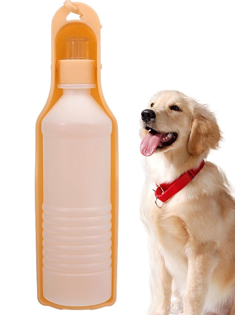 Portable Water Dispenser For Pets (500 ml) - Yellow - Image 1