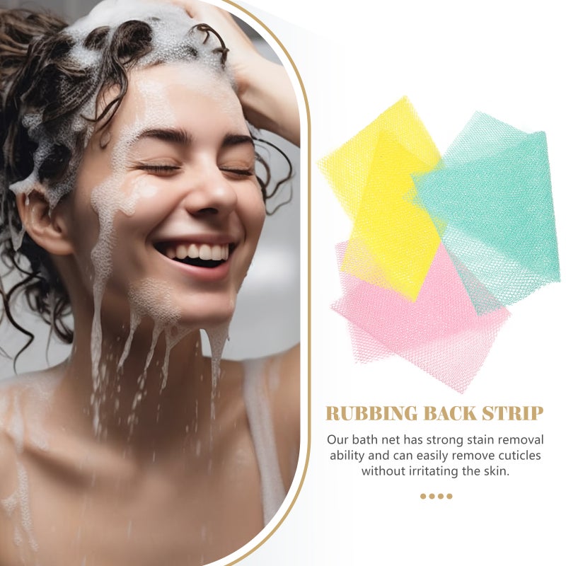 6 pcs African Bath Sponge Exfoliating Shower Body Scrubber Back Scrubber Shower Washing Nets - Image 3