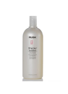 راسك شامبو RUSK Designer Collection Thickr Thickening، يملأ البشرة لزيادة القوة والرفع والملمس، ويترك الشعر ناعمًا وسهل التصفيف، 33.8 أونصة سائلة (عبوة من قطعة واحدة) 