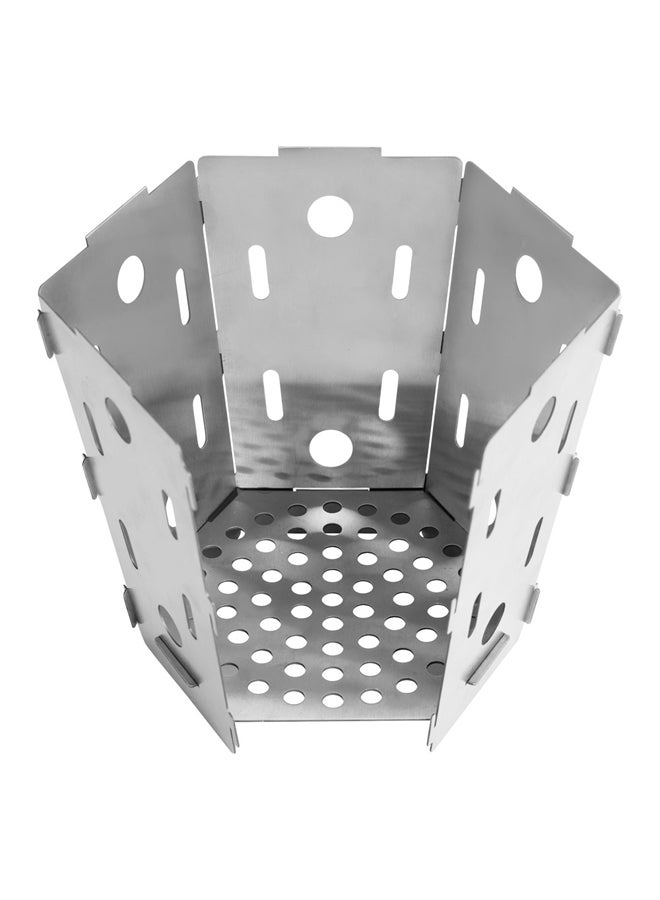 السنيدي موقد فحم، مولع ومشعل الفحم، فضي، مقاس 10*15 سم - Image 4