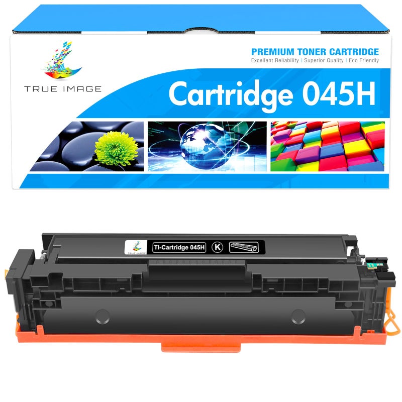 TRUE IMAGE 045 045H Black Toner Cartridge Compatible Replacement for Canon 045 045H CRG045H MF634 Color ImageCLASS MF634Cdw MF632Cdw LBP612Cdw MF632 Printer Ink Black 1Pack