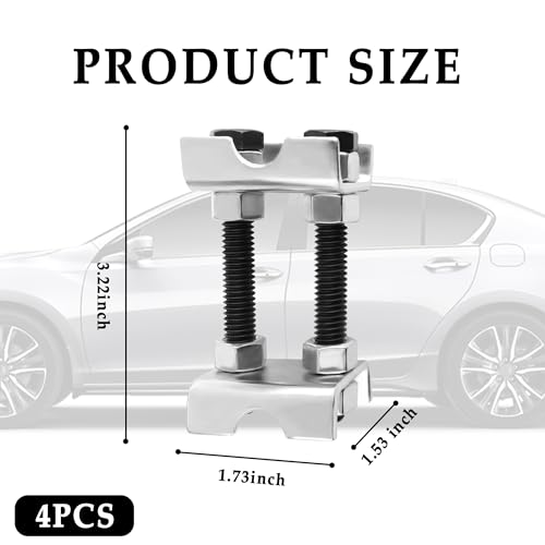 KIFIDAN 4PCS Coil Spring Spacer,2 Way Adjustable Coil Spring Compressor Tool Keep Springs Aligned & Shock Absorber,Automotive Strut Spring Compressor Suitable for Cars,SUVs,Trucks (4PCS) - Image 2