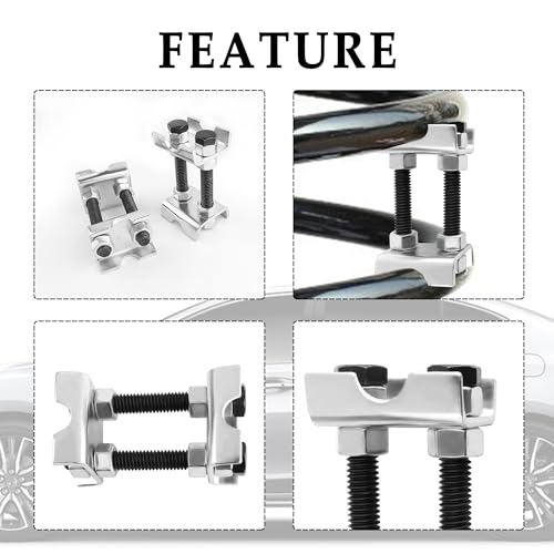 KIFIDAN 4PCS Coil Spring Spacer,2 Way Adjustable Coil Spring Compressor Tool Keep Springs Aligned & Shock Absorber,Automotive Strut Spring Compressor Suitable for Cars,SUVs,Trucks (4PCS) - Image 3