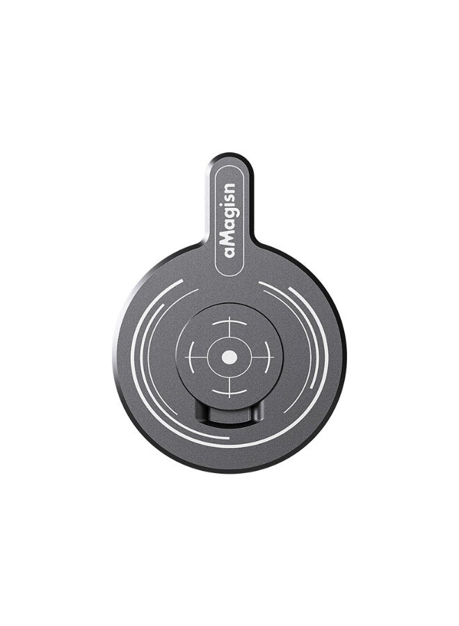 aMagisn Magnetic Mount Module for Insta360 Flow/Flow Pro – Lightweight 4.2mm Aluminum Design, Strong Magnet, 360° Secure Lock, Compatible with Non-MagSafe Phones – Gimbal Accessory  - Image 1