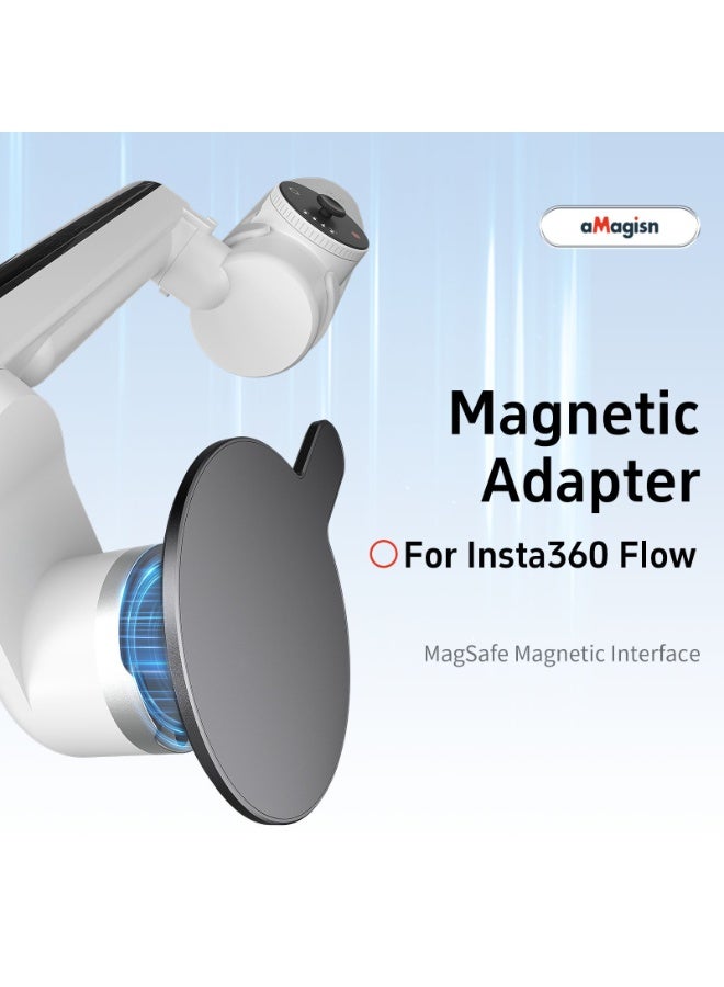 aMagisn Magnetic Mount Module for Insta360 Flow/Flow Pro – Lightweight 4.2mm Aluminum Design, Strong Magnet, 360° Secure Lock, Compatible with Non-MagSafe Phones – Gimbal Accessory  - Image 5