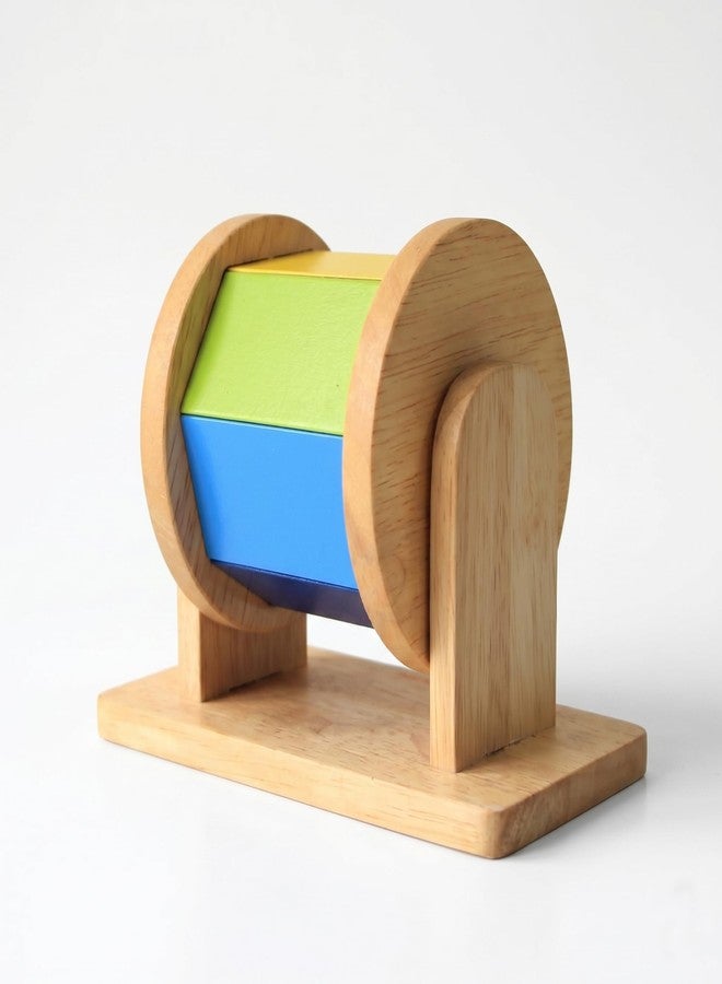 Boffle Montessori Spinning Drum for Babies 3 Months-18 Months | Spinning Rainbow Wheel Baby | Tummy Time Toy | Develops Fine Motor Skills | Educational Toy for Early Development - Image 5