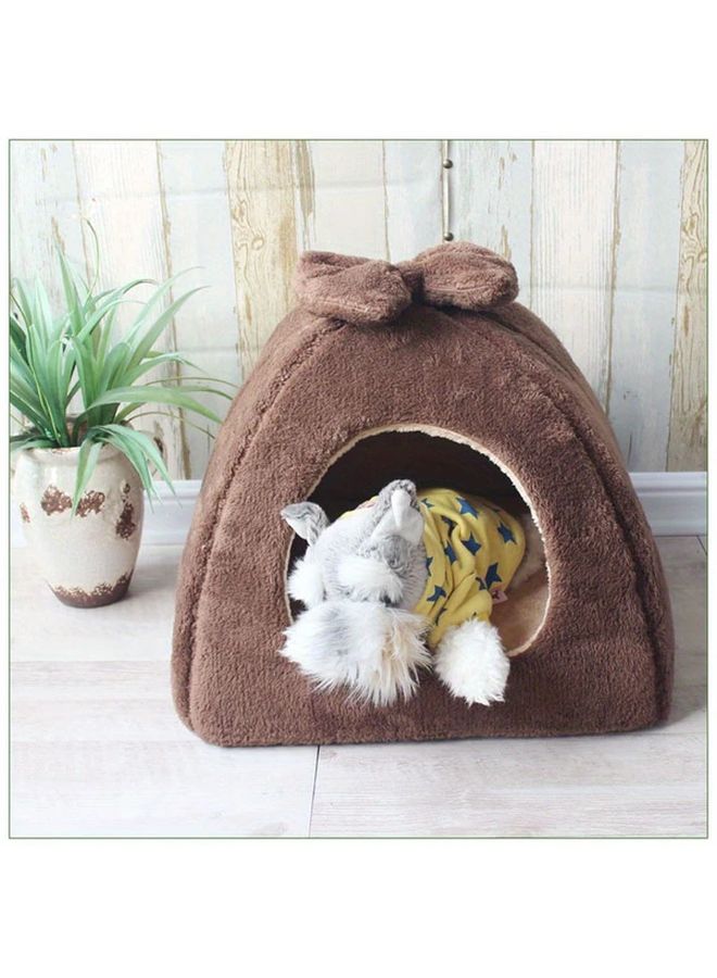 Gray Guinea Pig Bed Detachable Warm Hideout House for Small Animals - Image 4