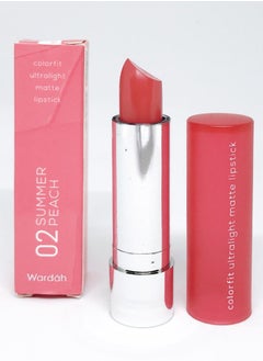 Wardah Colorfit Ultralight Matte Lipstick 02 Summer Peach 3.6 g