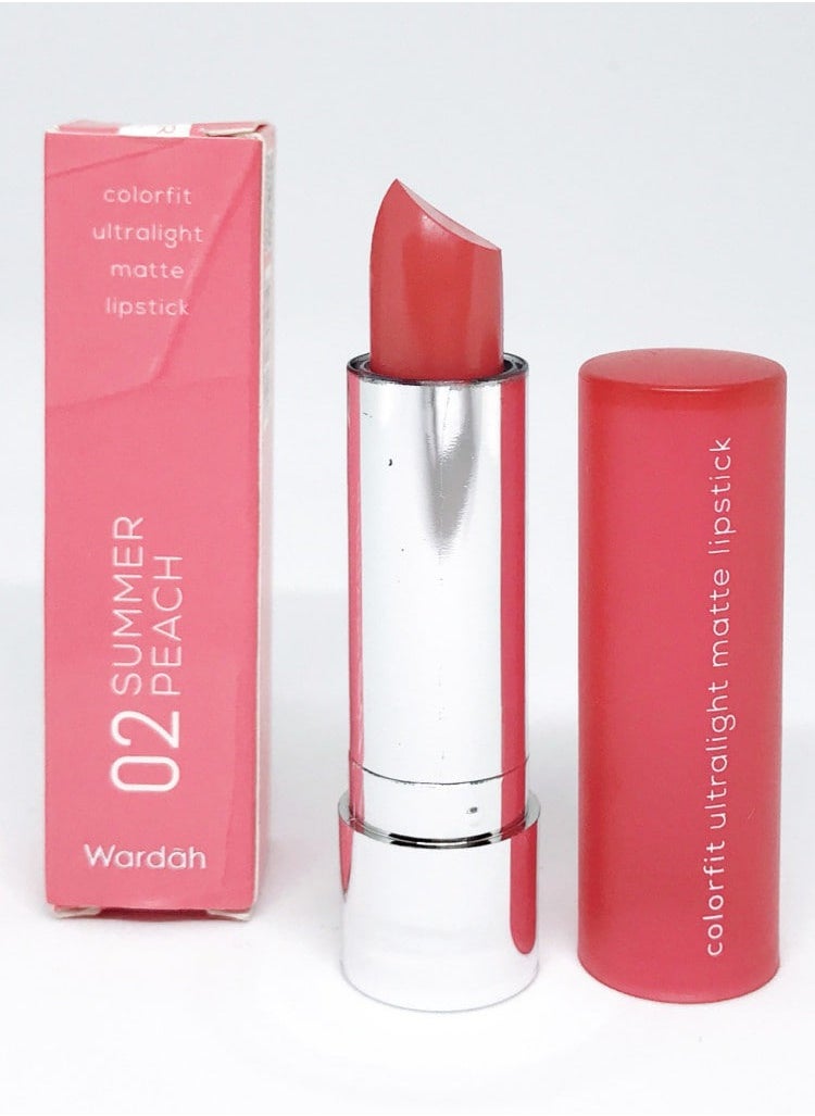 Wardah - Wardah Colorfit Ultralight Matte Lipstick 02 Summer Peach 3.6 g - Image 1