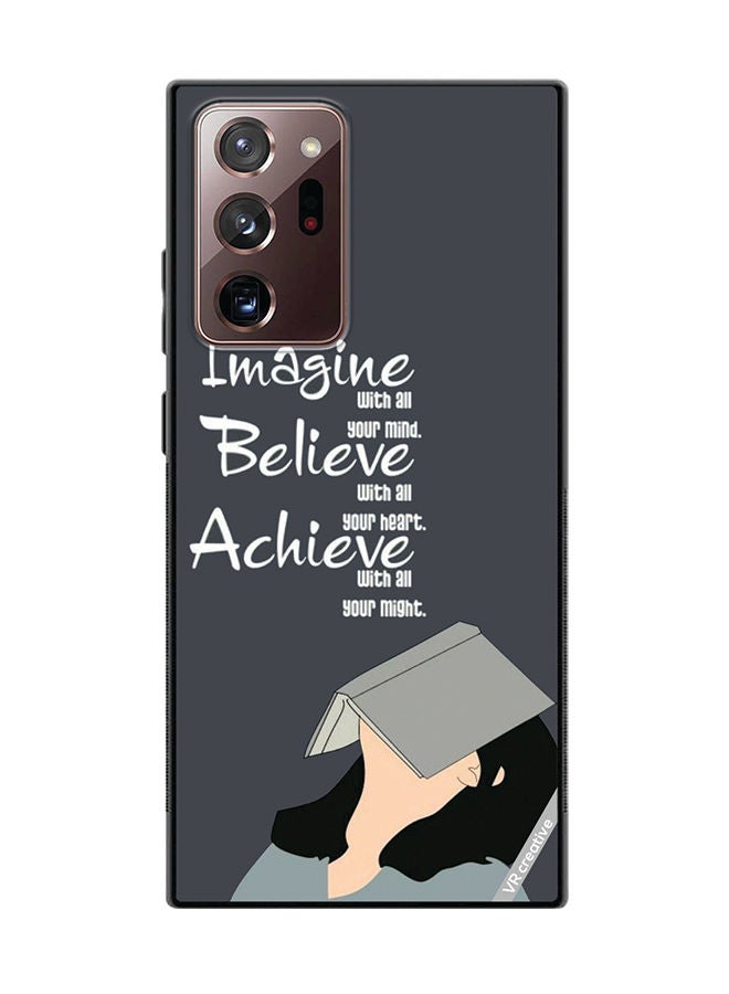 VR CREATIVE Protective Case Cover For Samsung Galaxy Note20 Ultra 5G Imagine Belive Achieve Design Multicolour - Image 1