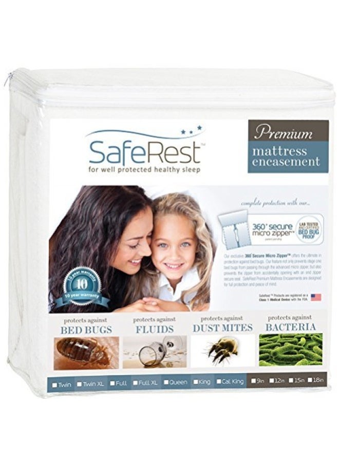 SafeRest - Premium Zippered Mattress Encasement - Lab Tested B - Image 1