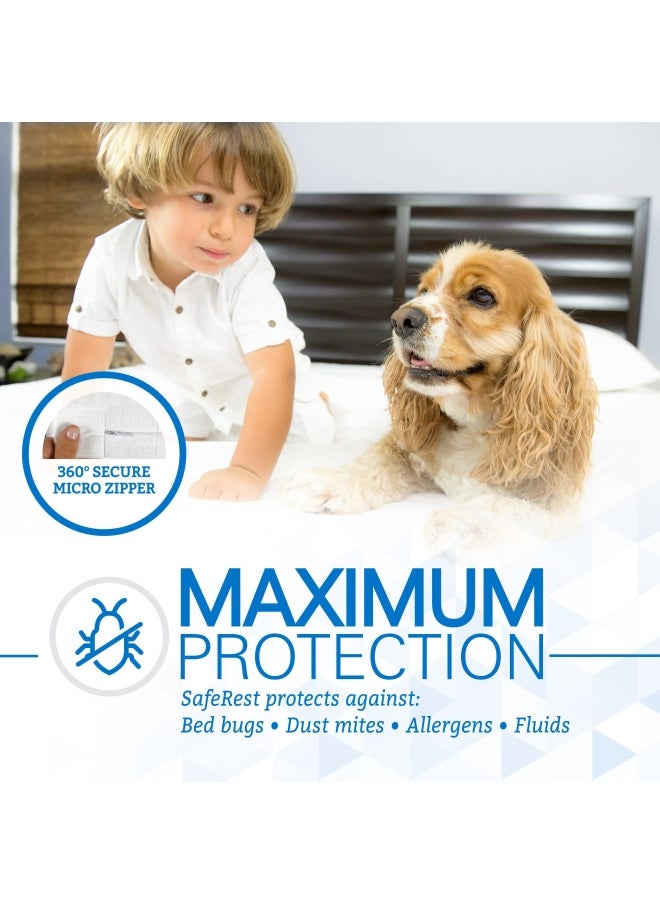 SafeRest - Premium Zippered Mattress Encasement - Lab Tested B - Image 1