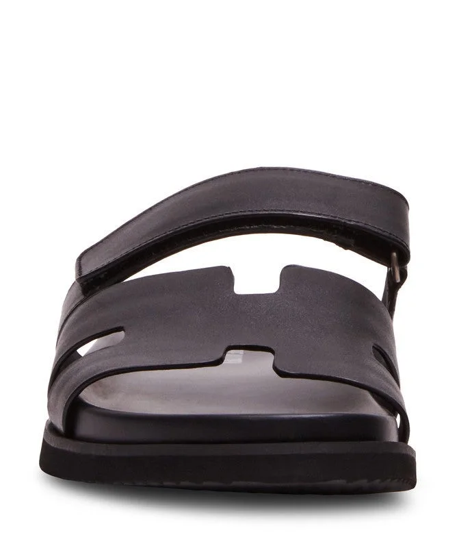 ستيف مادن Maiven Men's Black Sandals