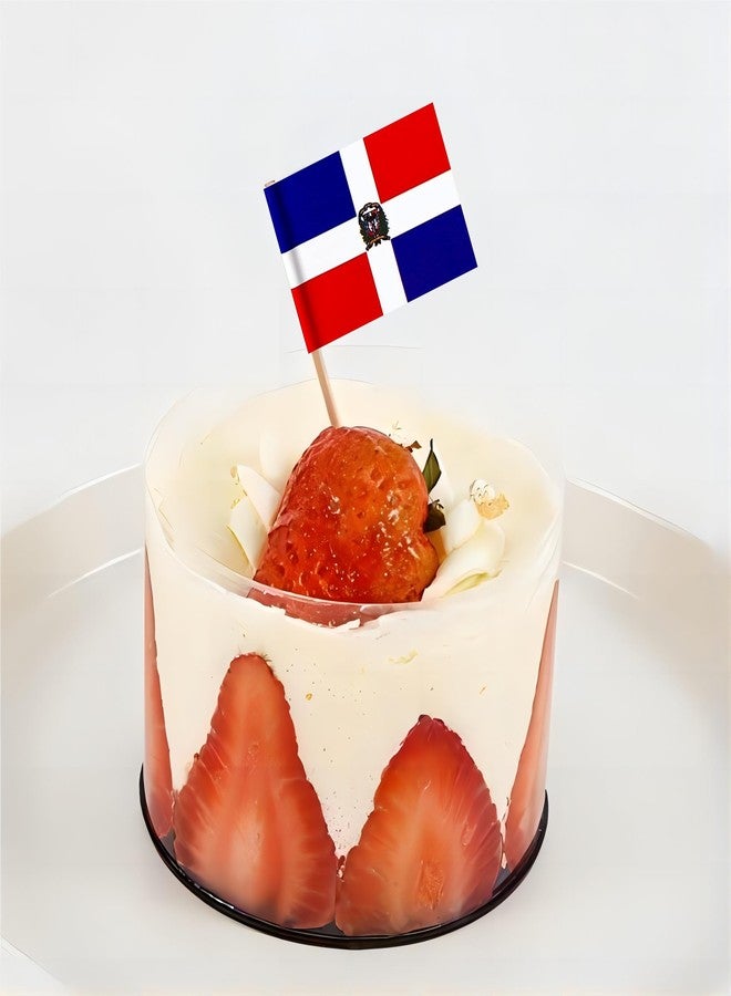 JAVD 100 Pcs Dominican Republica Toothpick Flag Dominica Small Mini Cocktail Fruit Cupcakes Toppers Food Stick Flags - Image 4