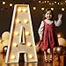imprsv 4FT Marquee Light Up Letters A Large Light Up Letters for Anniversary Weeding Room Decor Big Letters for Party Decorations Marry Me Light Up Letters Foam Letter - Image 3