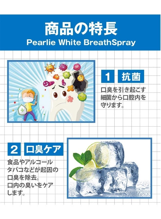 Pearlie White (PACK OF 2) Breath Spray - Spear Mint, 8.5Ml - Image 4