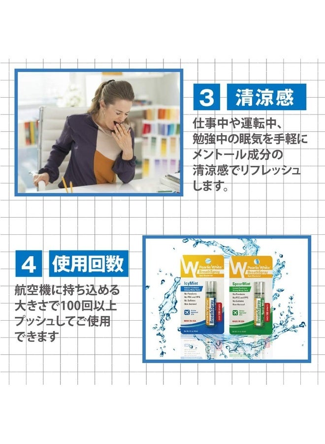 Pearlie White (PACK OF 2) Breath Spray - Spear Mint, 8.5Ml - Image 5