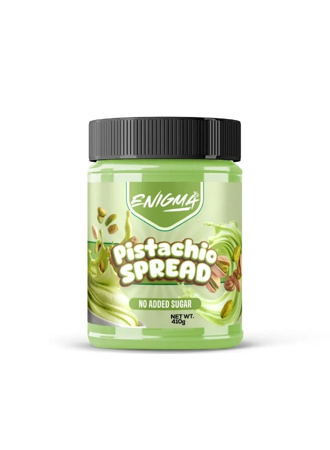Enigma Pistachio Protein Spread – No Added Sugar, 410g - Image 1