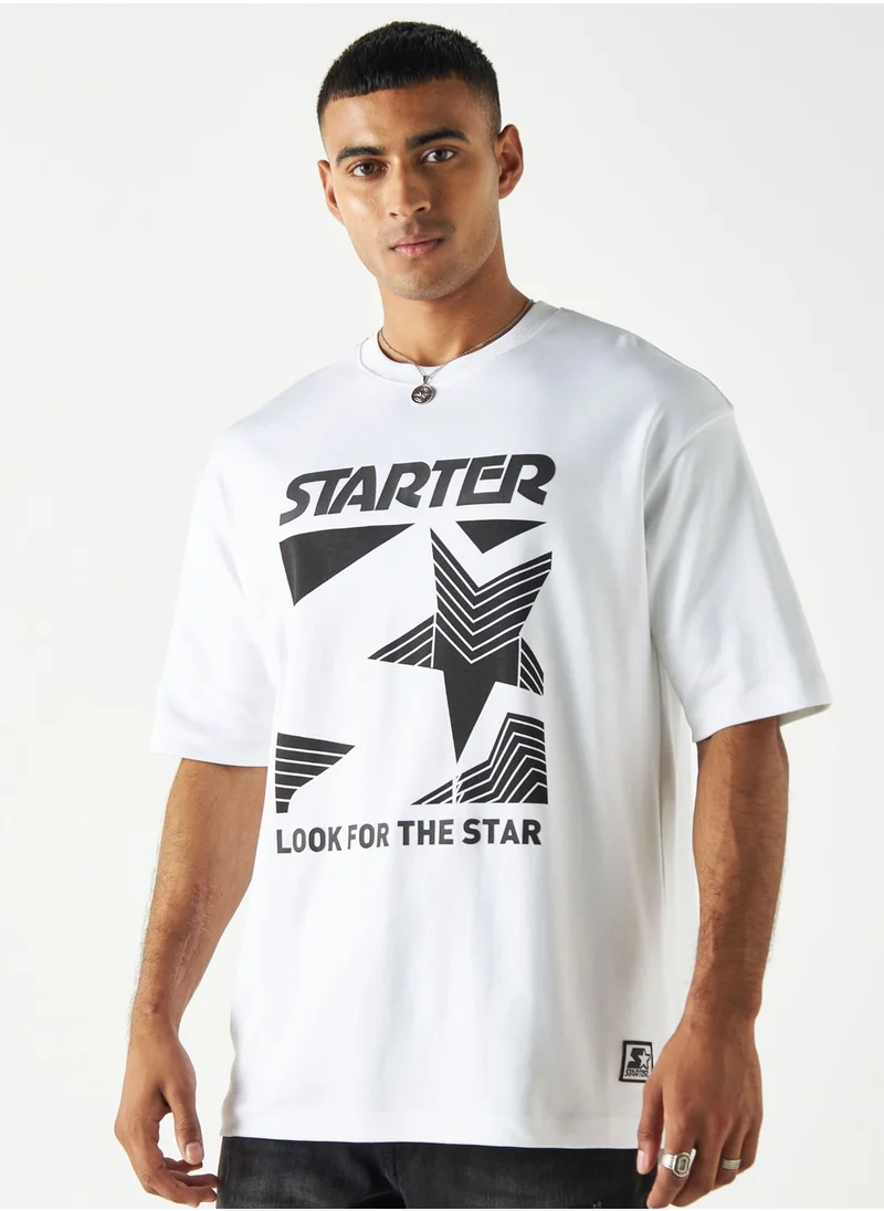 ستارتر Logo Print Crew Neck T-Shirt