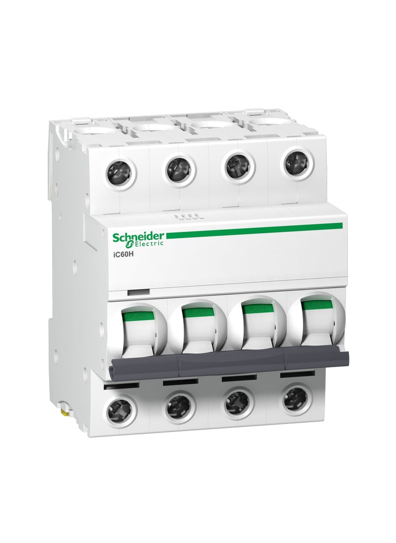 Schneider Electric A9F54420 Acti9 iC60H 4P 20A C Miniature Circuit breaker 
