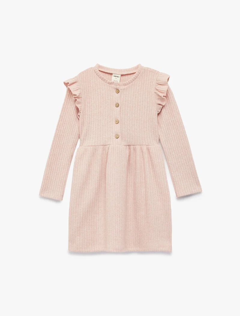 كوتون Crew Neck Dress