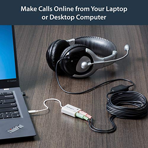 StarTech.com 4 Position Microphone and Headphone Splitter – 3.5 mm – 4 Pin / 4 Pole – Mic and Audio Combo Splitter Cable (MUYHSMFFADW), White - Image 4