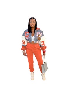 Generic JJ6095 Fashion Baseball Jacket Print Army Green  - Image 4