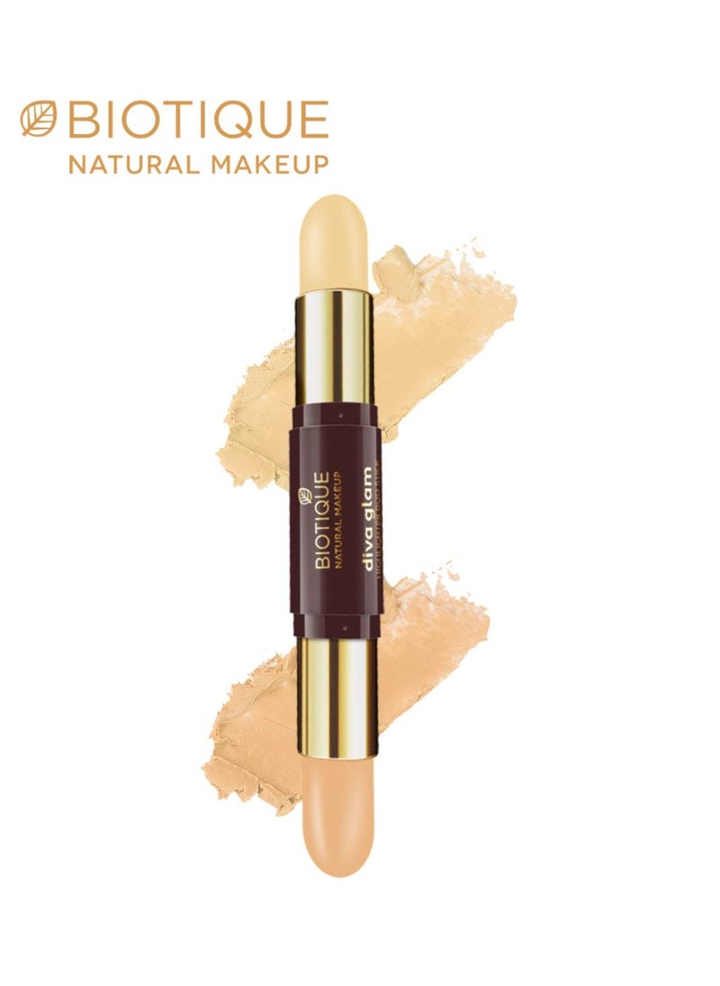 Biotique Natural Makeup Diva Glam Highlighter Duo Stick Shade N Sheen 4g  - Image 2