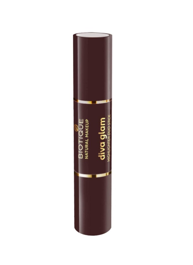 Biotique Natural Makeup Diva Glam Highlighter Duo Stick Shade N Sheen 4g  - Image 4