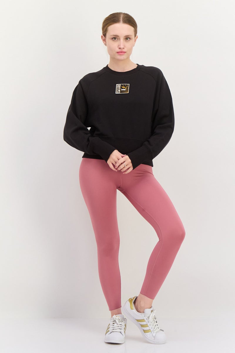PUMA Women Sportswear Fit Long Sleeve Outdoor Sweatshirt, Black Combo  - Image 4