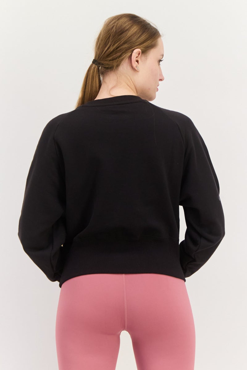 PUMA Women Sportswear Fit Long Sleeve Outdoor Sweatshirt, Black Combo  - Image 3