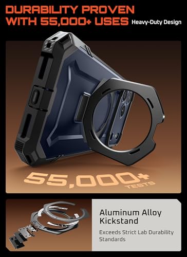 SUPCASE for iPhone 17 Pro Max Case with Kickstand (Unicorn Beetle Grip), [Camera Control Cover] [Compatible with MagSafe] [Military-Grade Drop Protection] Heavy Duty Magnetic Phone Case, Black - Image 5