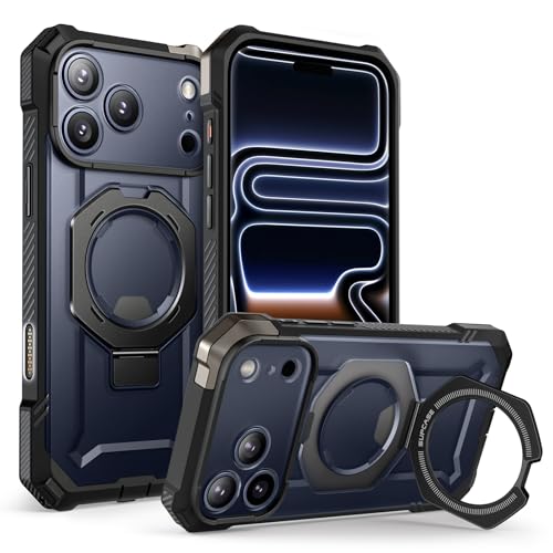 SUPCASE for iPhone 17 Pro Max Case with Kickstand (Unicorn Beetle Grip), [Camera Control Cover] [Compatible with MagSafe] [Military-Grade Drop Protection] Heavy Duty Magnetic Phone Case, Black - Image 1