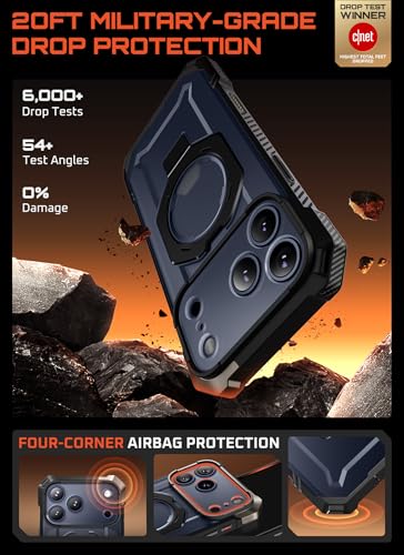 SUPCASE for iPhone 17 Pro Max Case with Kickstand (Unicorn Beetle Grip), [Camera Control Cover] [Compatible with MagSafe] [Military-Grade Drop Protection] Heavy Duty Magnetic Phone Case, Black - Image 3